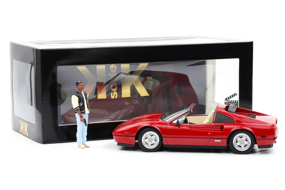 Neuf KK-Scale 1:18 Ferrari 328 GTS Beverly Hills Cop II 1987 Rouge - Photo 3/4