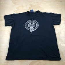 A4725 Official Oxford University Merchandise Unisex T-shirt Size Large Navy Blue
