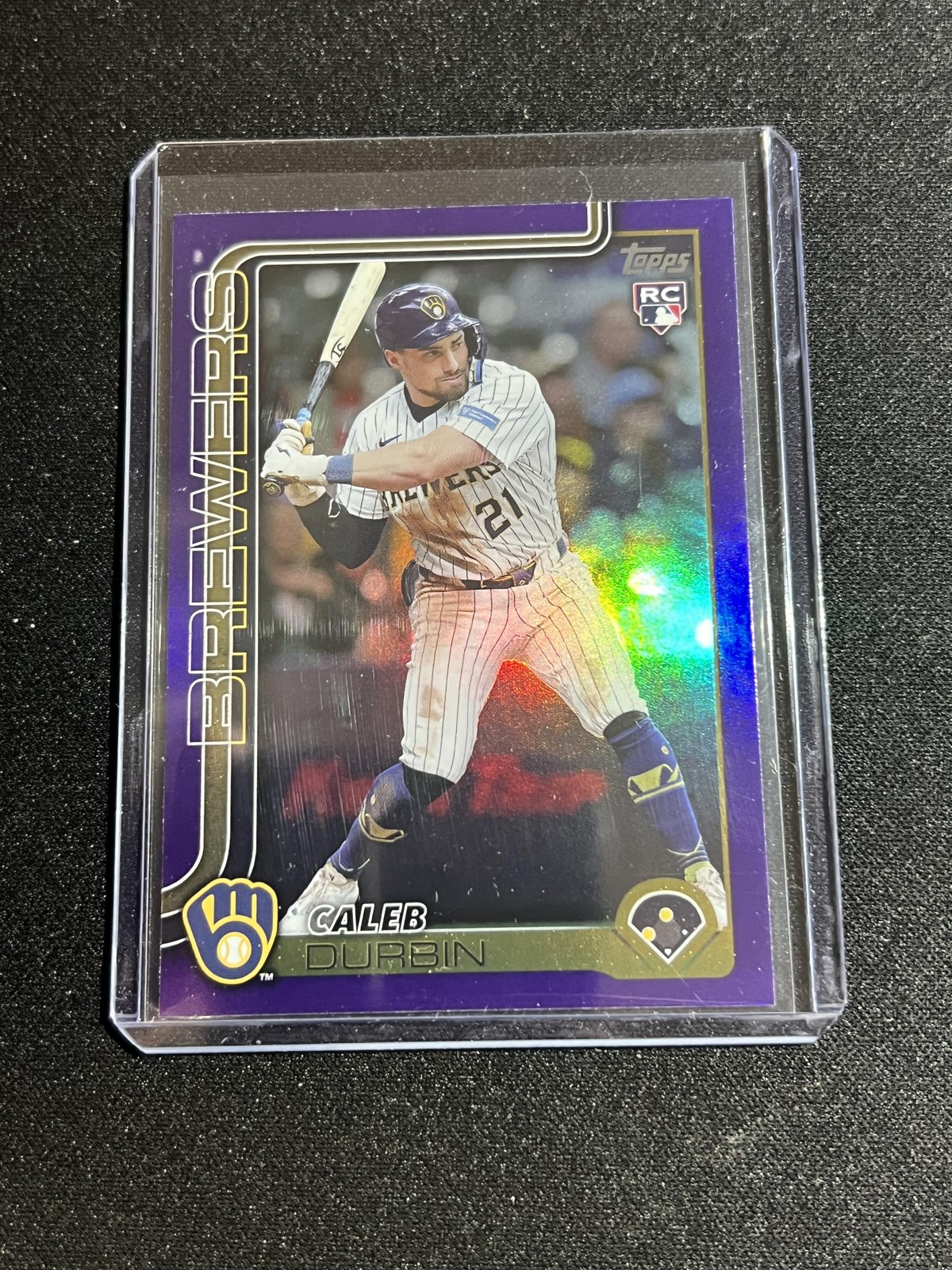 2025 Topps Update #US170 Caleb Durbin Purple Holo Foil #/250