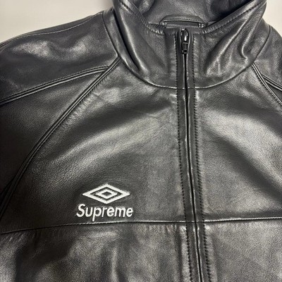 Supreme x Umbro Leather Track Jacket M Near Mint Men's Fashion