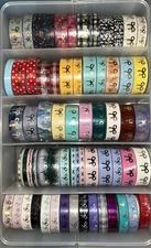 Simply Gilded Washi Tape New Mixed Lot of 25 - MANY DISCONTINUED - FREE SHIP