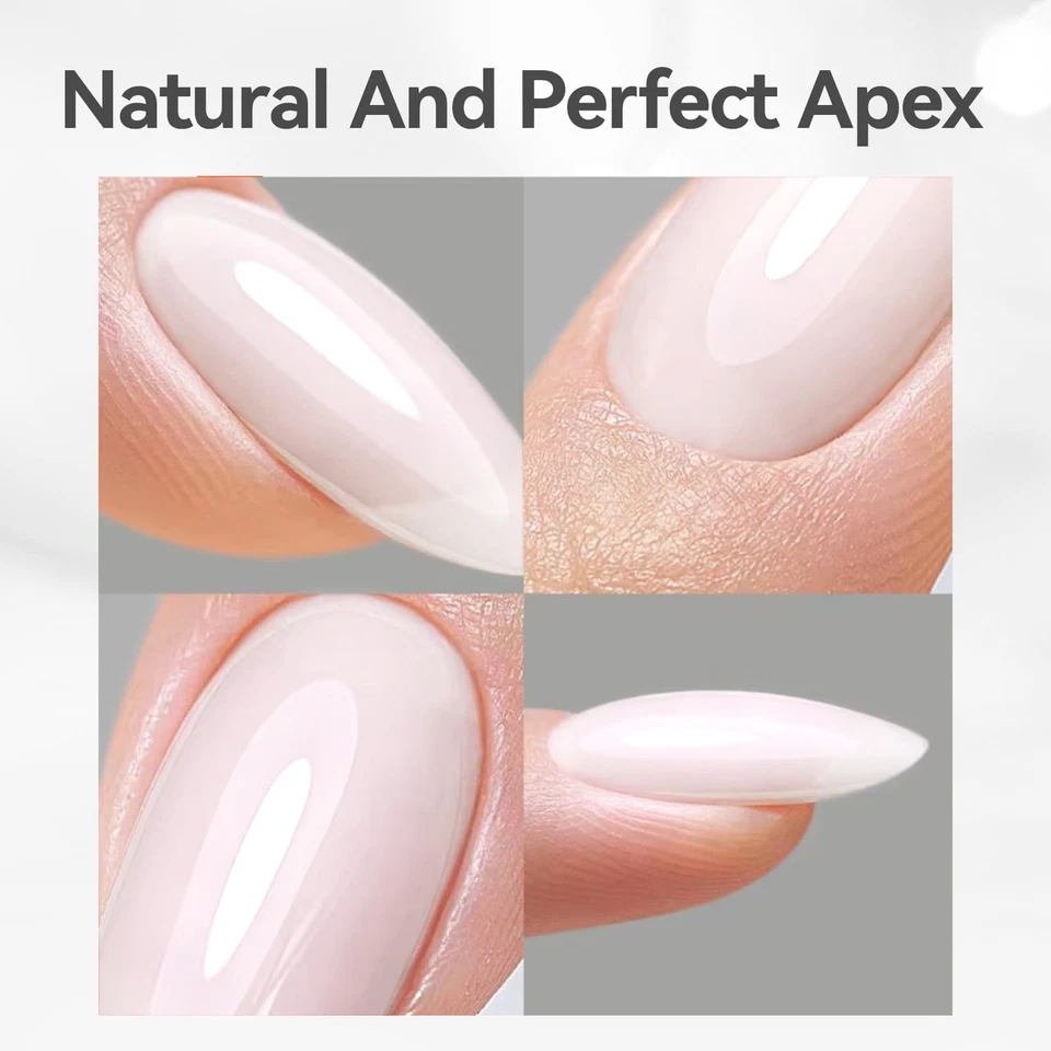 Gel de uñas Born Pretty Builder✨ 8 en 1 blanco lechoso transparente gel constructor para ápice de uñas Foto 3 de 4