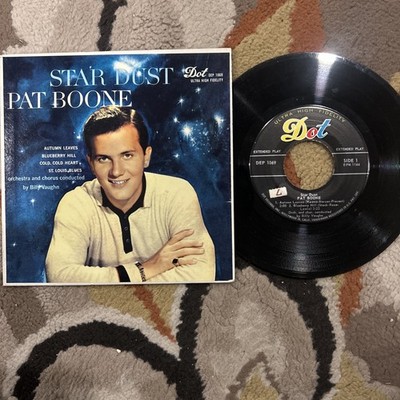 Pat Boone Star Dust 45 RPM EP 1950 s POP MUSIC VG+ Condition Vinyl Record