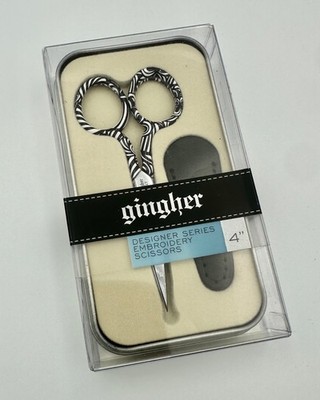 NIB *SEALED* Italian Gingher Designers Series 4'' Embroidery Scissors ELLA 