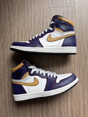 Nike SB Air Jordan 1 High LA to Chicago Sz 8.5 2019  Court Purple Black Sail