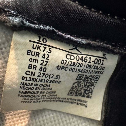 Nike Air Jordan 1 Retro High OG Damen 10 Silber Sportschuhe CD0461-001 - Bild 2 von 16
