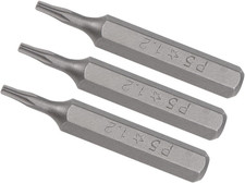 3Pcs Star Torx Screwdriver Bits P5 1.2mm Hex Shank S2 Steel for Socket Drill