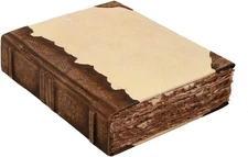 Rustic Vintage Leather Spine Bound Journal - 200 Pages, 6"X4"(A6), Brown - Handm