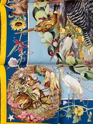 NEW Hermes Faune Et Flora du Texas Forever Limited Silk Scarf 90