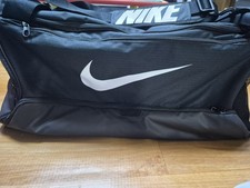Nike Large Duffel Gym Bag Black Travel Sports Training Shoulder Fitness Unisex