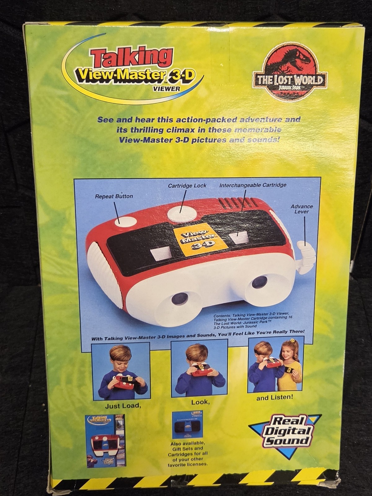 Tyco Talking View-Master 3-D Viewer The Lost World Jurassic Park Real Sound 1997