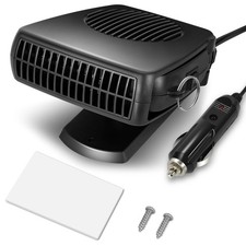 2-IN-1 Heating Cooling 12V 170W Portable Car Heater Defogger Defroster Demister