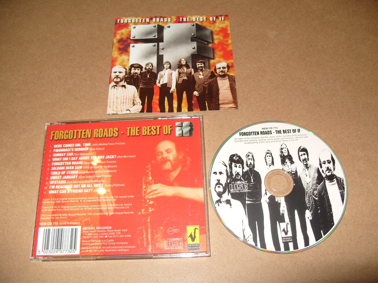 IF – Forgotten Roads -The Best Of IF 1995 - CD + INLAYS VERY GOOD CONDITION. (M1