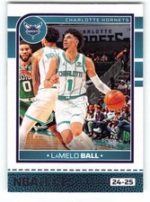 LaMelo Ball 2024 Charlotte Hornets NBA Hoops Card No. 182