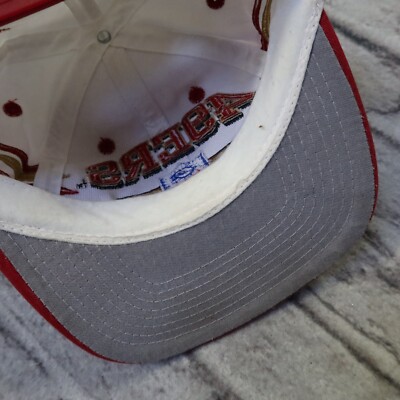 Vintage 90s San Francisco 49ers Diamond Snapback Hat Cap