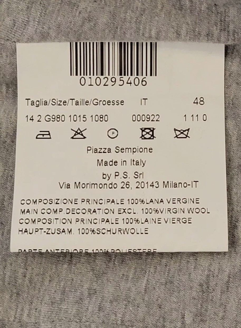 Piazza Sempione Double Zip Jacket Wool Outer Cott… - image 9