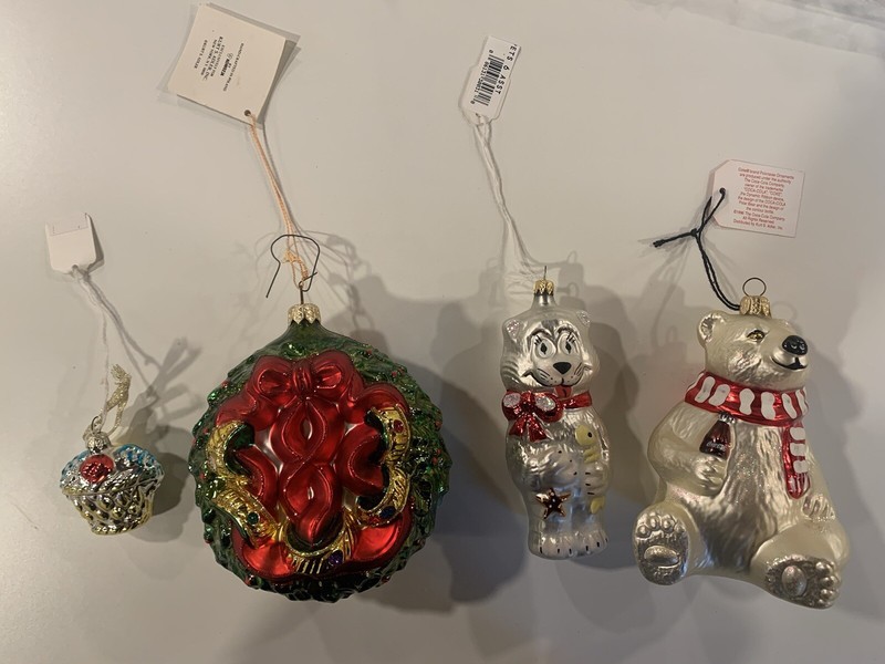 Extremely Rare Kurt Adler Ornaments (Tags Still On)