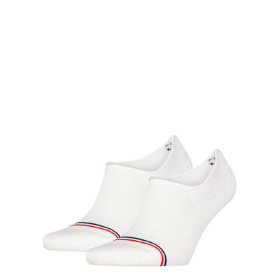Tommy Hilfiger Unisex Füßlinge 2-er Pack| Gr. 35/38 | White