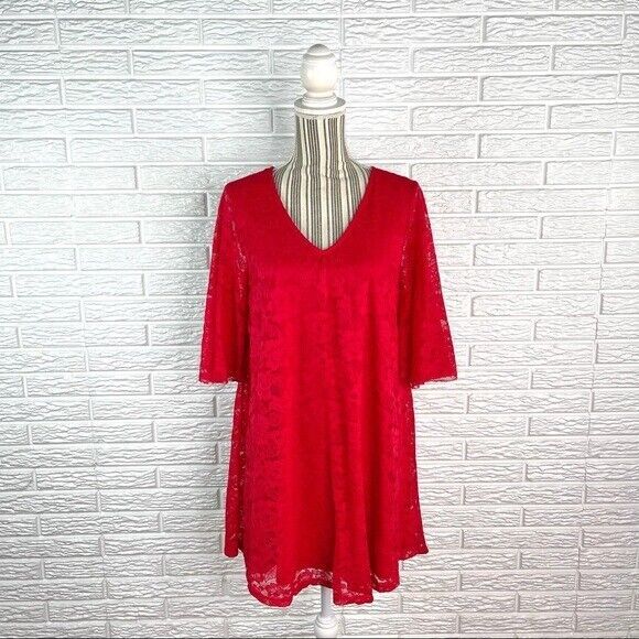 knee length dresses for ladies 3/4 Sleeve Lace and Tulle Fit And Flare Dress