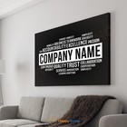 Personalized Company Core Values Wall Art Our Values Business Office Decor -P986