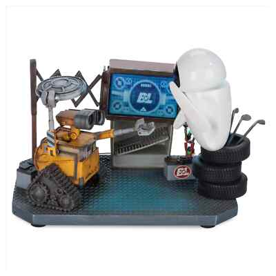 Pixar Wall-E & Eve Figure Light Up 15th Anniversary Disney Parks Walle E.V.E.