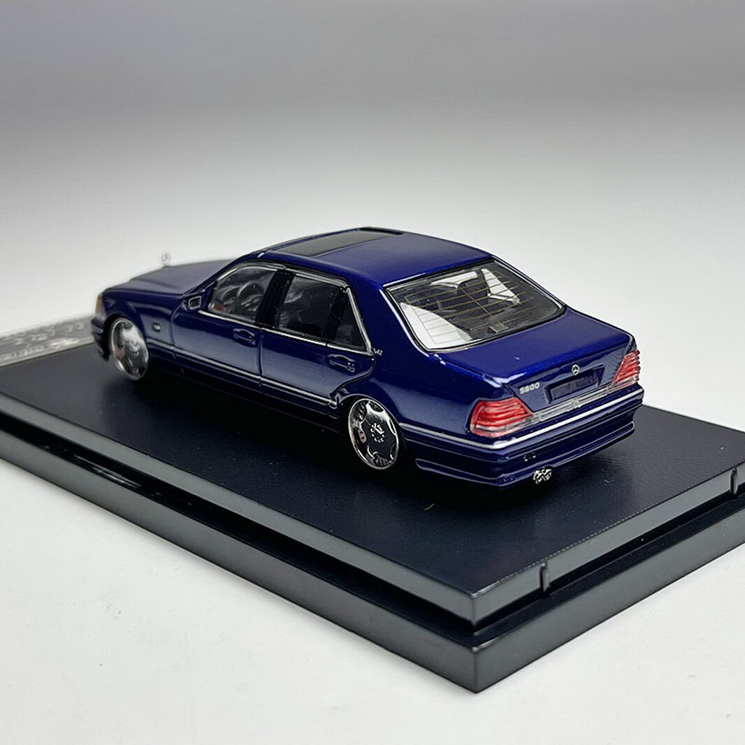 Street Weapon 1/64 Scale Mercedes-Benz S600 W140 1991 Blue
