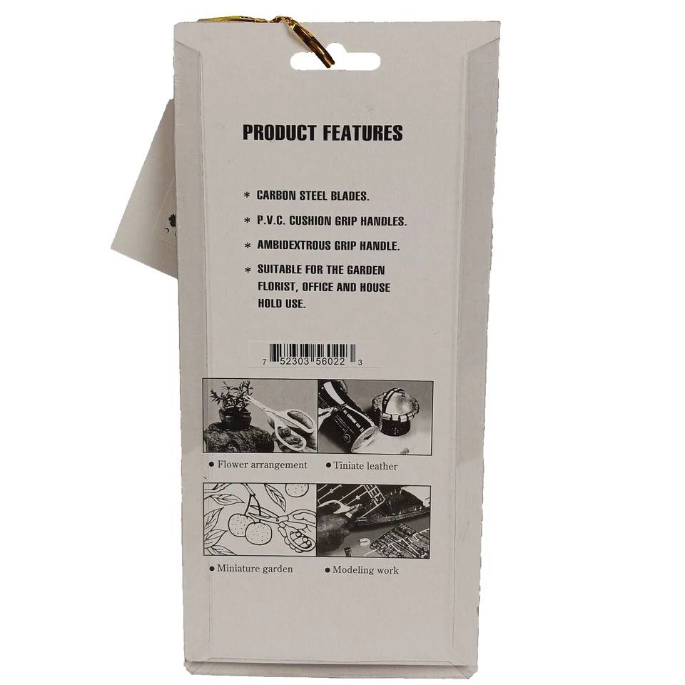 NEW Carbon Steel Soft Grip Scissor Shears Chair Caning Basket Weaving Florist - Image 2 of 4