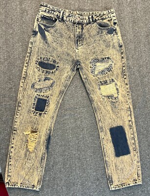Fashion Men's 90s Grunge Jeans 37/29 (tag 38) Rusty Wash