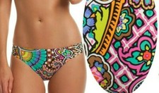 Trina Turk Madagascar Paisley Shirred Side Swimsuit Bikini Bottom 6