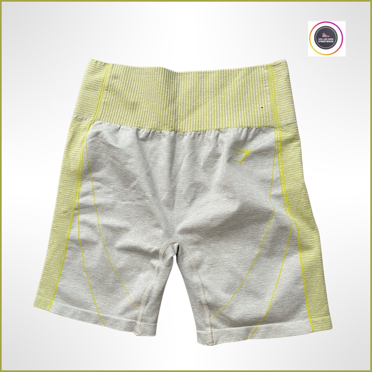 Women Gym Running Shorts Gymshark Hyper Amplify Seamless Lime Green - Large  | eBay