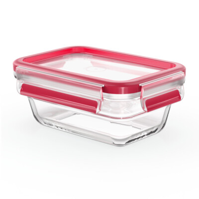 Emsa CLIP & CLOSE GLAS Aufbewahrungsbehälter Glasbehälter Frischhaltedose 0,45L