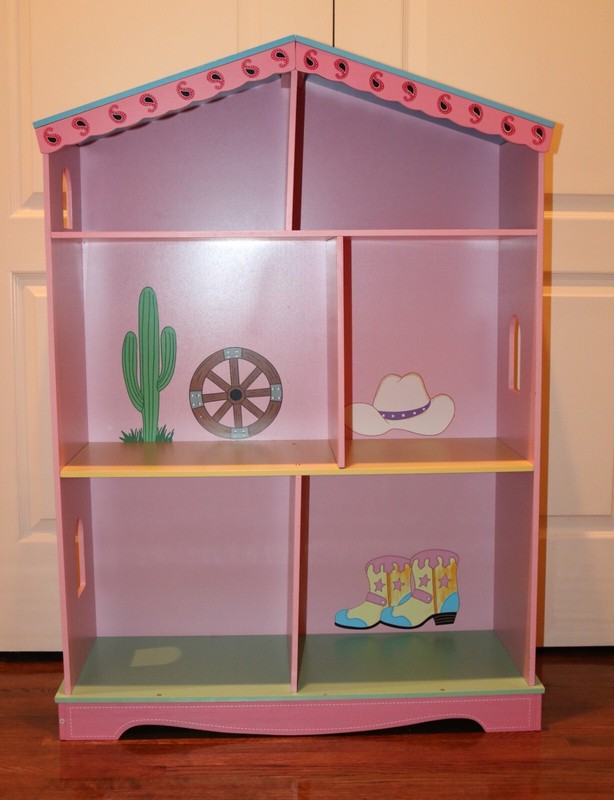 Cowgirl Western Theme Bookcase/Book Shelf /Display Case