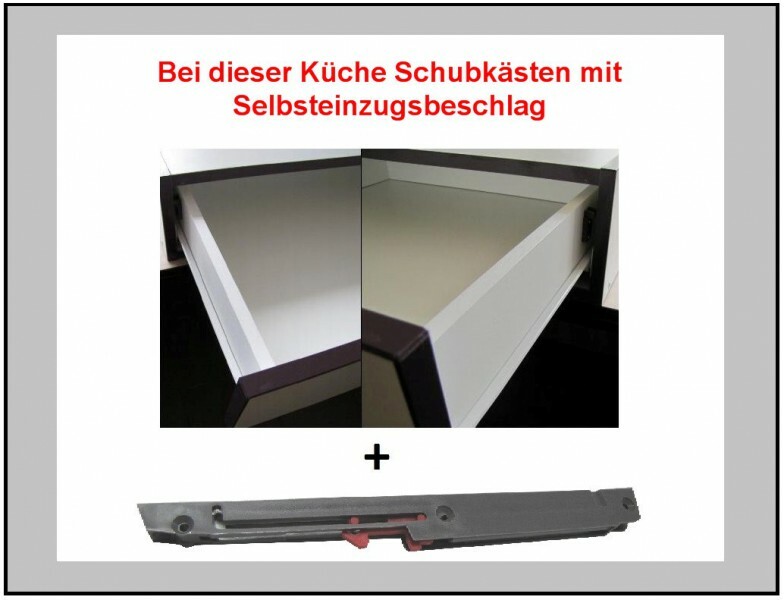 Produktbild von Küche Hängeschrank 40 Bianca Weiß Hochglanz + Grau Küchenzeile