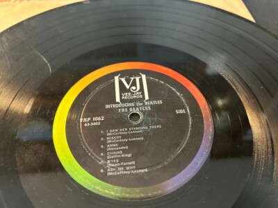 Introducing The Beatles LP Vee Jay RECORD - VJLP-1062 63-3402 US