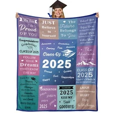 2025 Graduation Gifts Blanket College Graduation Gifts for Women Middle High ...