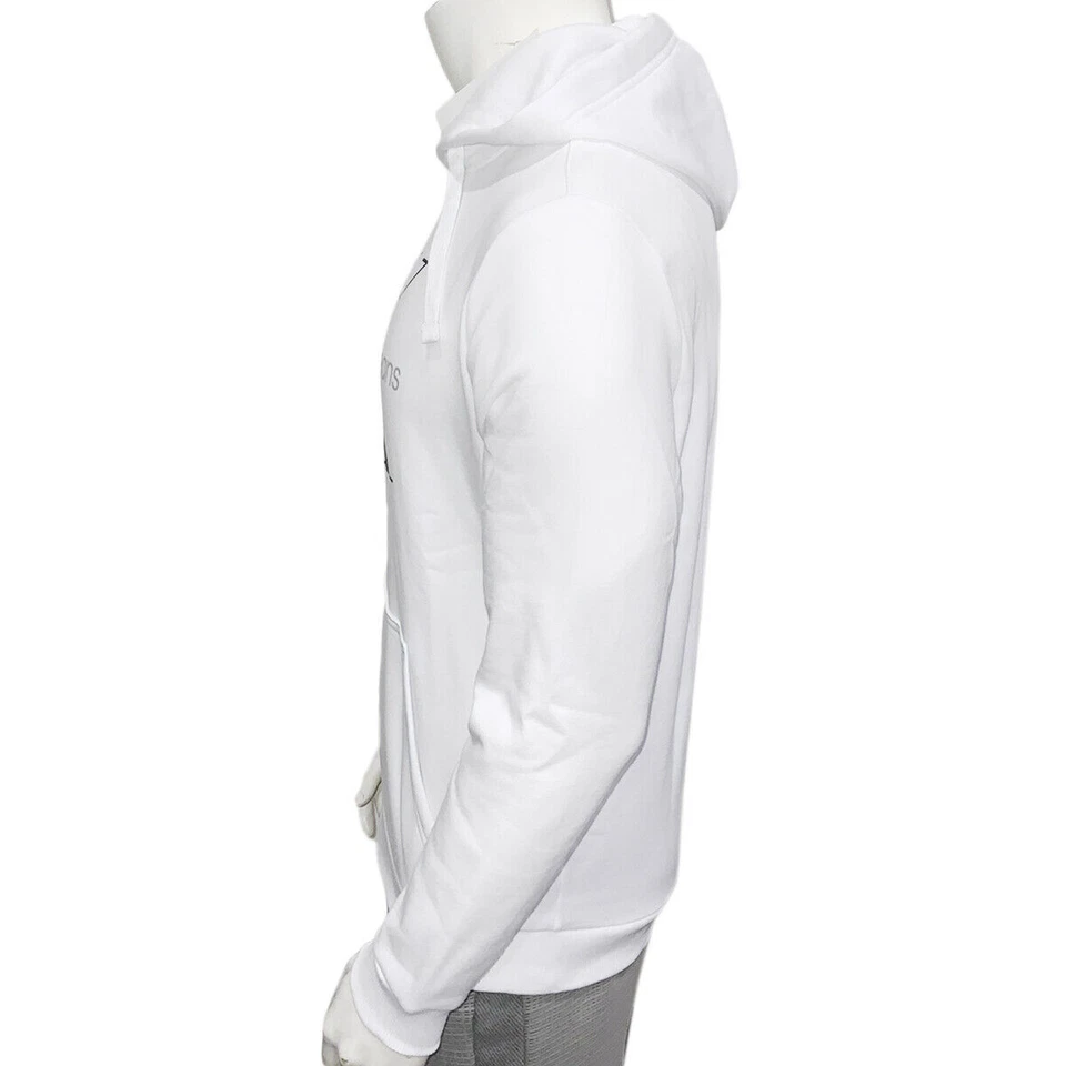 MSRP $111.99 NWT CALVIN KLEIN MENS WHITE LONG SLEEVE HOODIE SWEATSHIRT SIZE M XL - Image 3 of 4