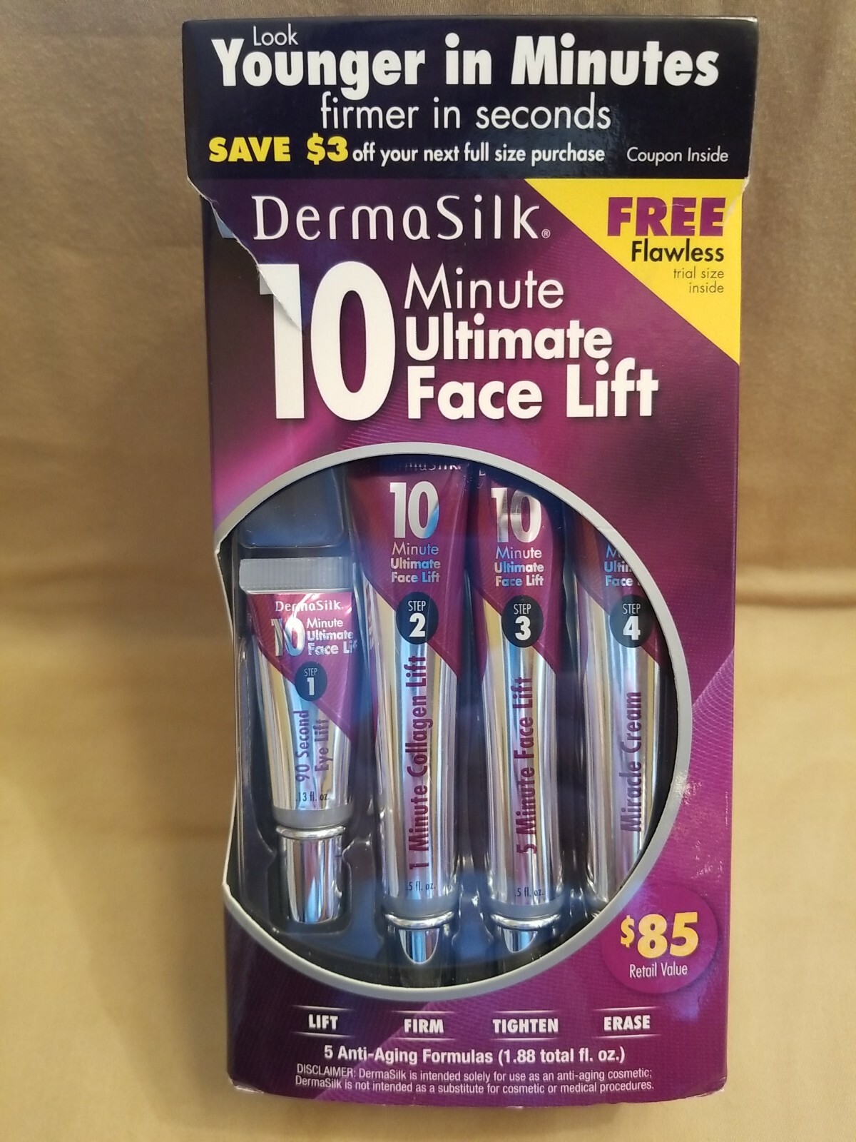 Dermasilk 10 Minute Ultimate Face Lift 4 6 Oz For Sale Online Ebay