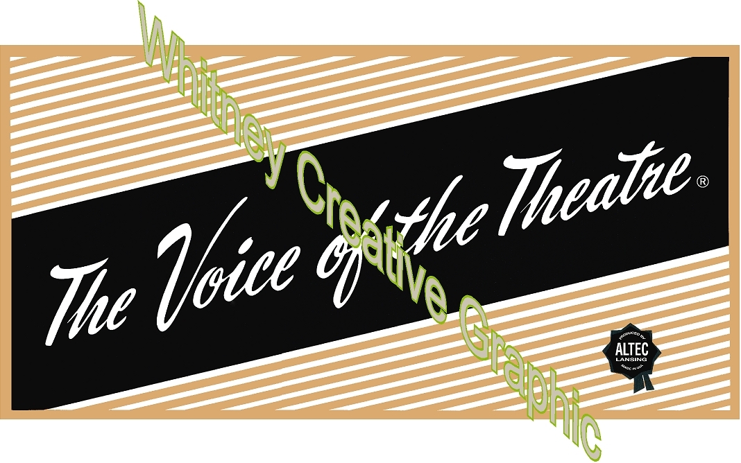 Altec Voice Of The Theater DECAL set of four (4)