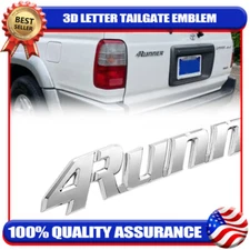 For 1996-2002 Chrome 4Runner Liftgate Nameplate Emblem Badge Tailgate Rear Trunk