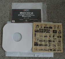 LP Paper Inner Sleeves 33 New, 9 Vintage , 17 Polypropylene Outer Bags 14 New 