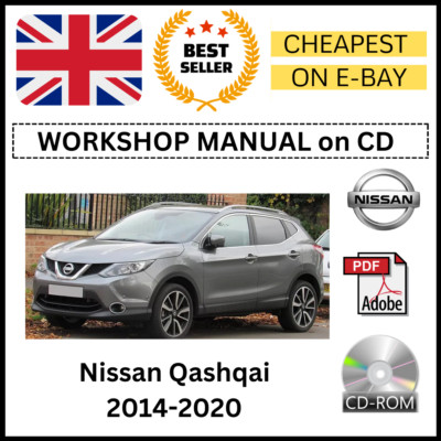 Nissan Qashqai 2014-2020 J11 Werkstatthandbuch Service Reparaturanleitung auf CD