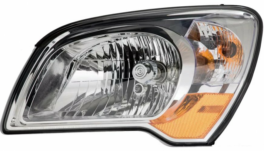Phare avant gauche pour KIA Sportage 2009-2010 optique halogène noir H7