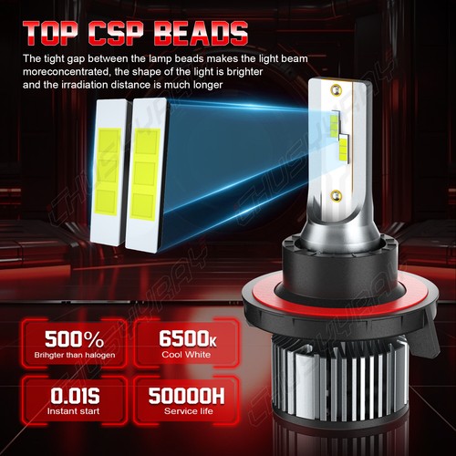 H13 9008+9145+3157 LED Headlight Fog Lights Turn signal for Ford f150 2004-2014 - Picture 10 of 24