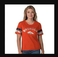 New Official NFL Denver Broncos G-III Big Game Scoop Short Sleeve T-Shirt
