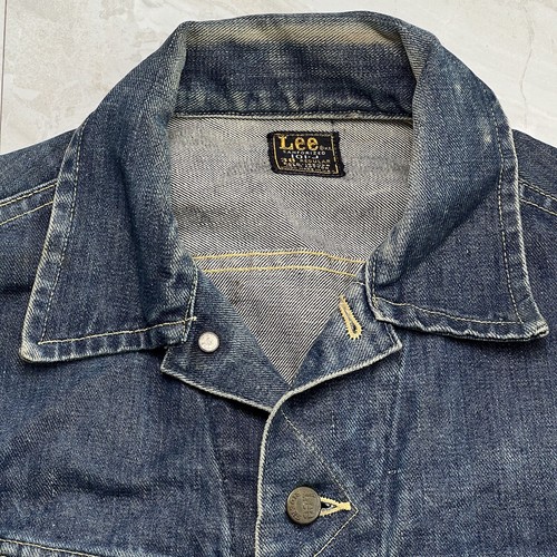 VTG 60s Men's Lee Sanforized Union Made Denim Jacket 101-J Size 38 R Vintage USA - Picture 6 of 24