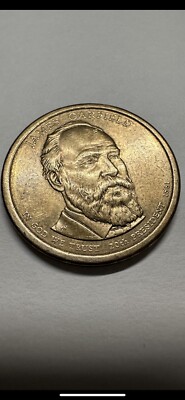 RARE Antique James Garfield $1 Dollar Gold Coin 1881 - 2011 P