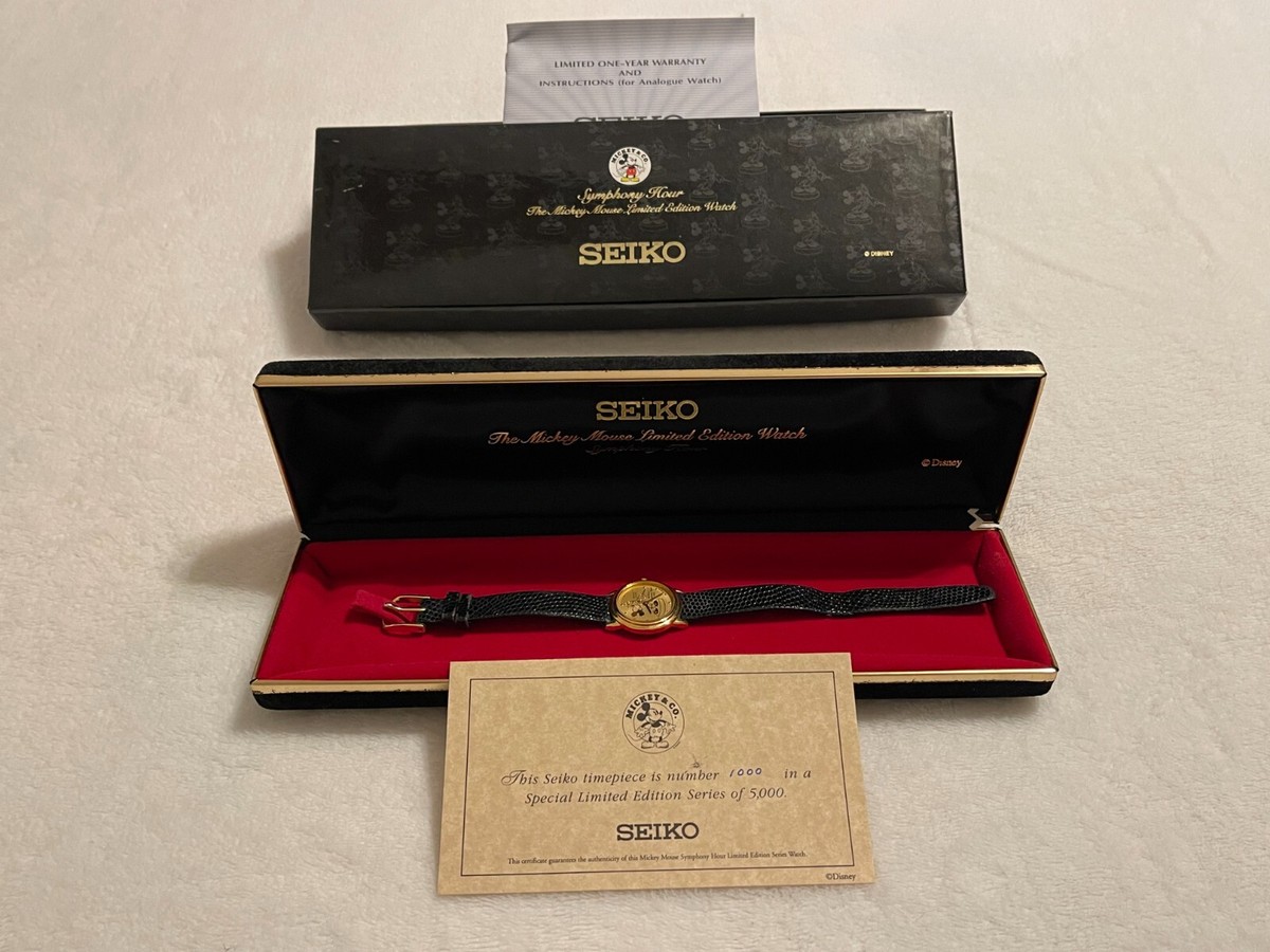 Mickey Mouse Limited Edition 1942 Symphony Hour SEIKO Women Watch