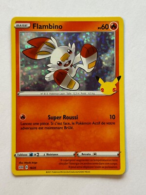 Pokemon Card - Flambino 16/25 - (Holo) - French - Used | eBay
