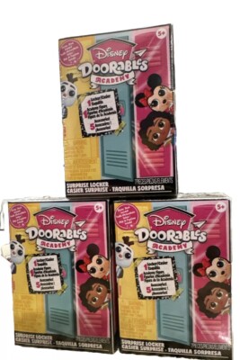 Lot Of 3 New Disney Doorables Academy - Surprise Lockers - NIB