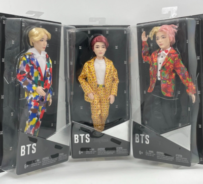 NEW BTS K-POP Boy Band Collector Dolls 3 Pack Jin Jung Kook & V